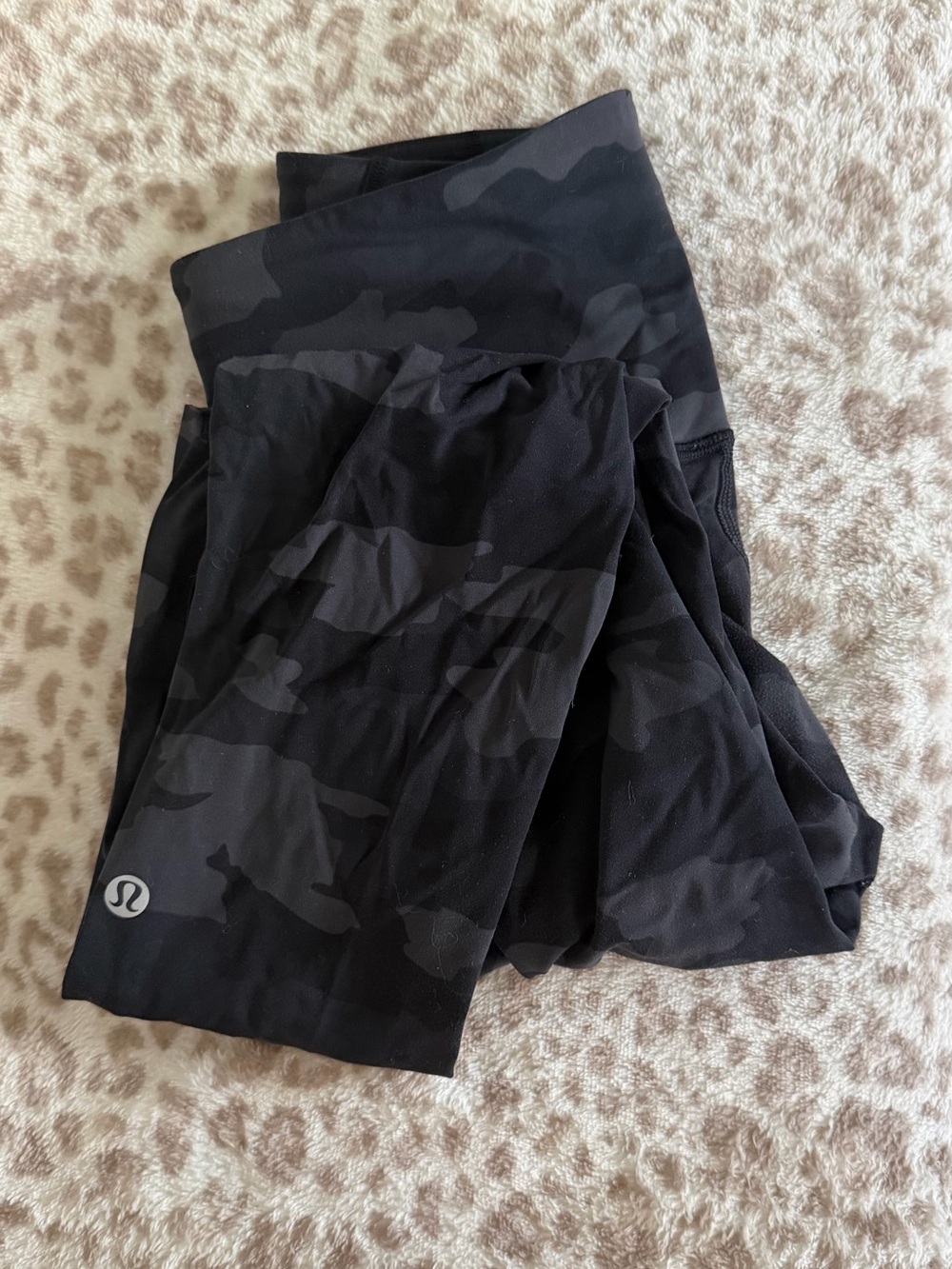 lululemon athletica Black Camo Leggings